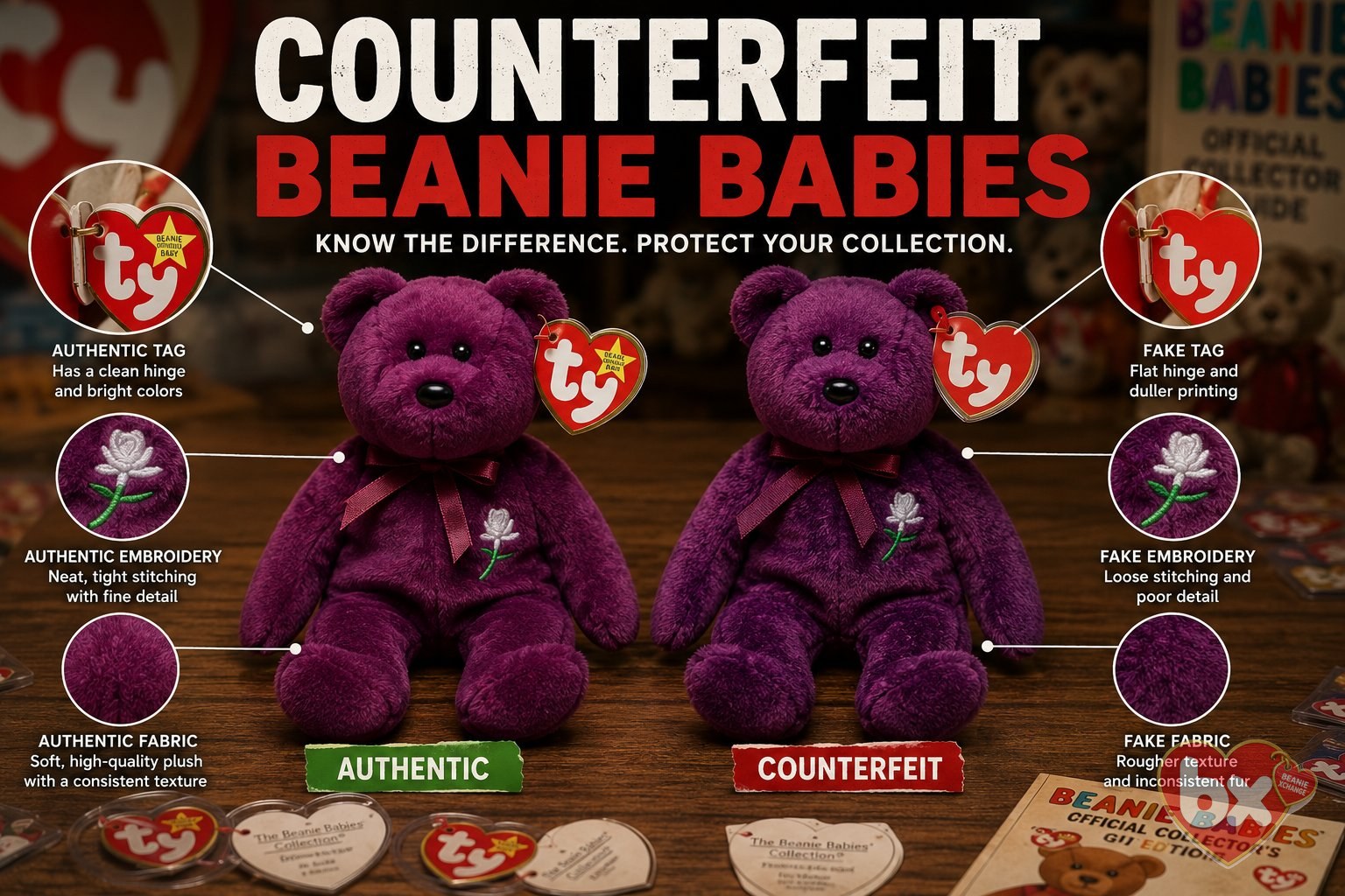 Avoiding Counterfeit Beanie Babies: A Collector's Guide