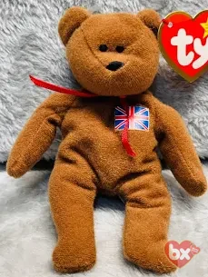 Ty Beanie Baby Britannia Bear 1997 UK Exclusive Vintage